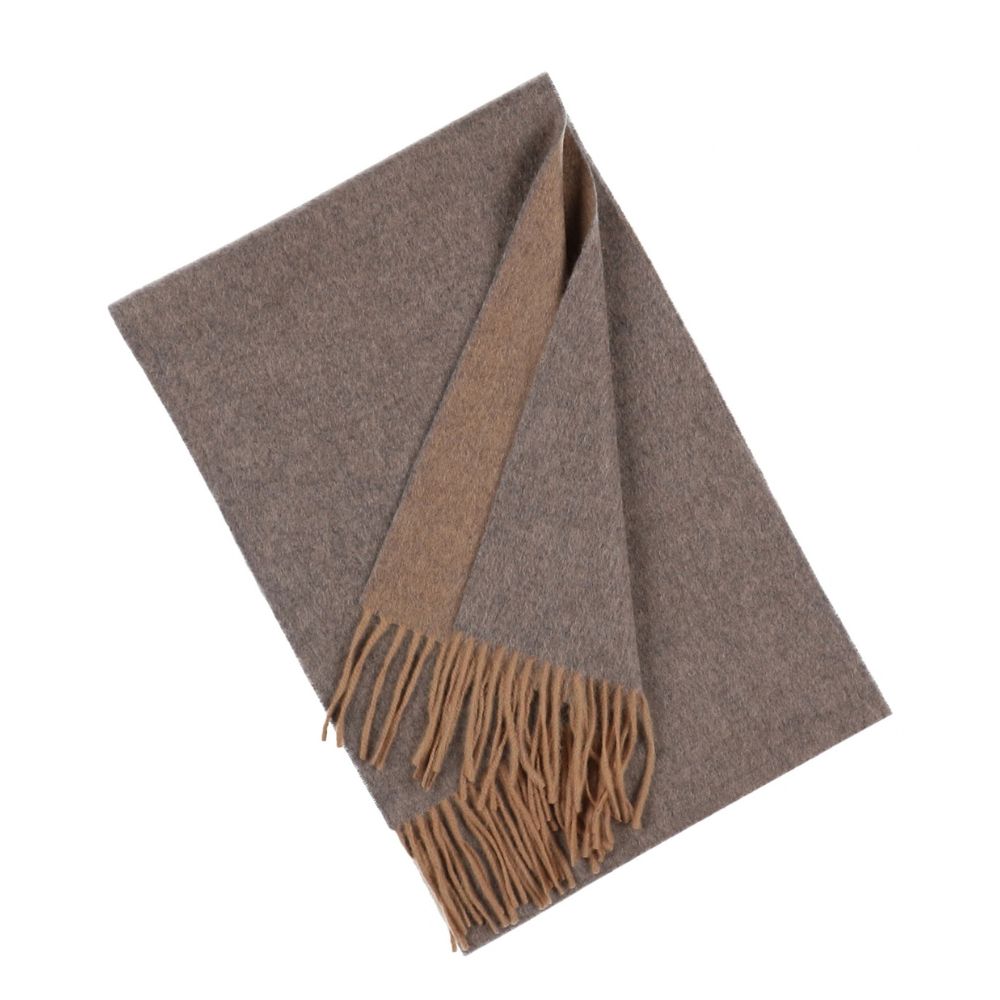 Greige 100% cashmere scarf for women Paris (3)